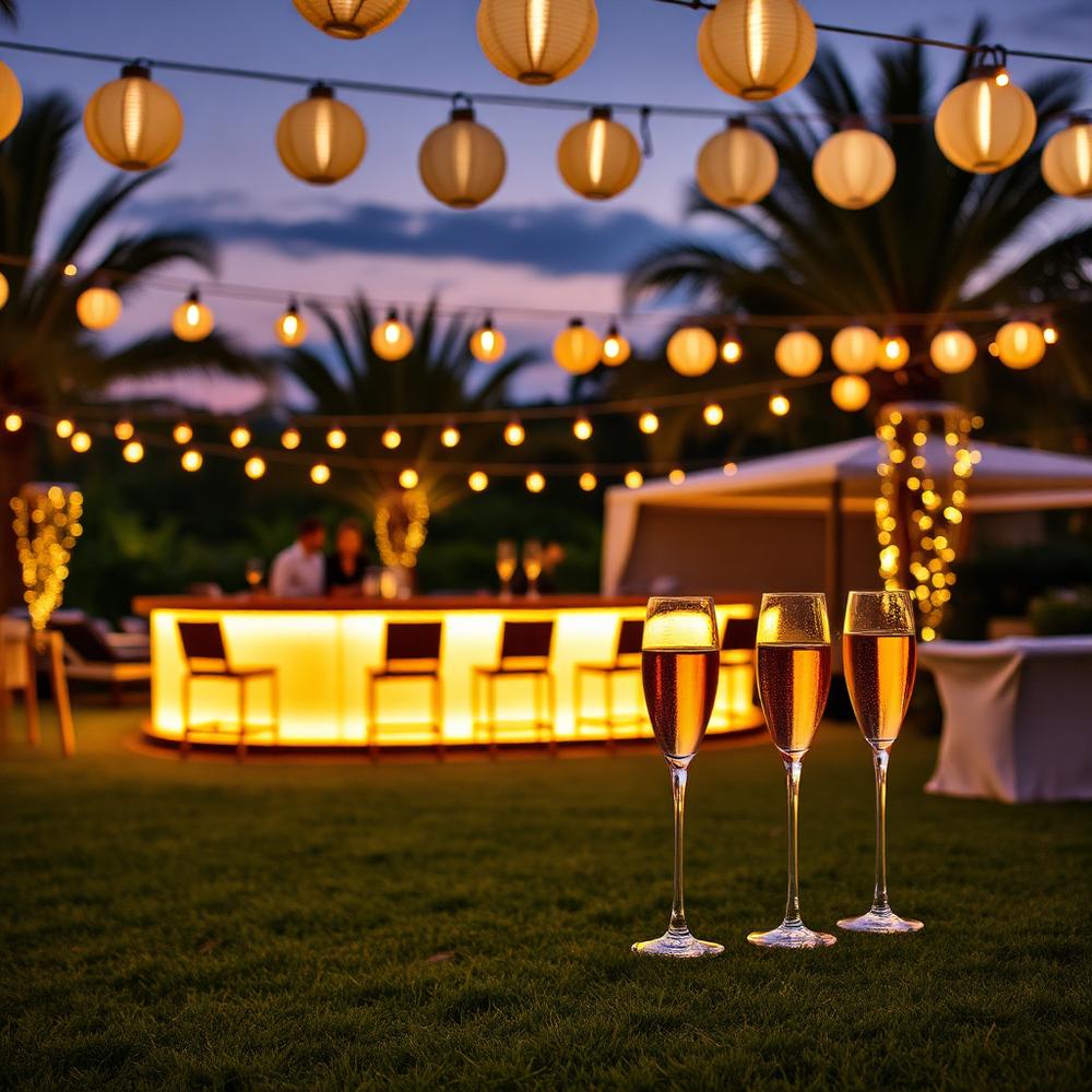 Cocktail Night celebration setup at Spring Hill Resort