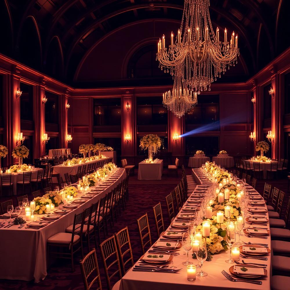 Reception celebration setup at Spring Hill Resort